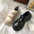 Adhesive Strap Platform Lace Up Sneakers