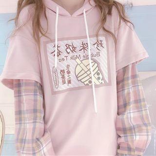 Bubble Tea Print Hoodie