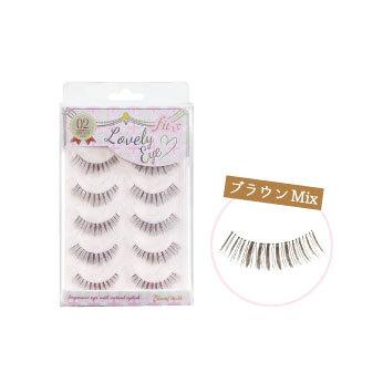 Lucky Trendy - Beauty World Lovely Eye Eyelash Black (fle982) 5 Pairs