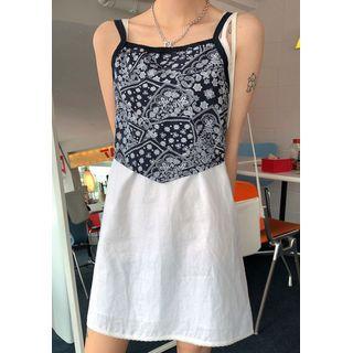 Tie-back Paisley Print Camisole Top