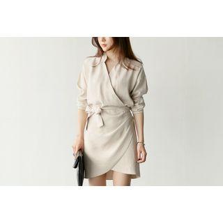 Wrap-front Dress