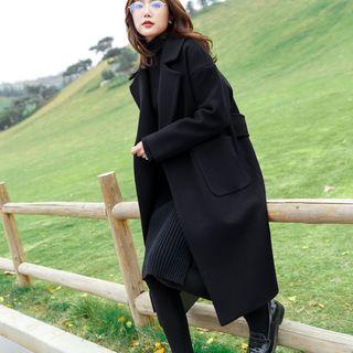 Plain Midi Button Coat