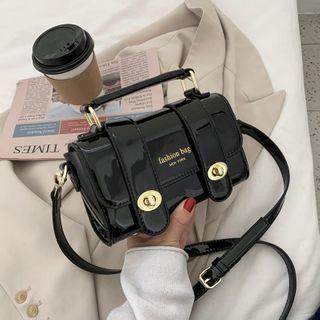 Patent Satchel Crossbody Bag