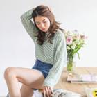 Long-sleeve Stripe T-shirt (l~xxl)