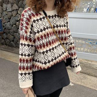Geometric Knit Sweater