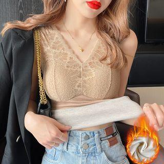 Lace Panel Padded Tank Top / Set