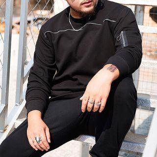 Fleece-lined Zip Accent Sweatshirt
