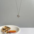 Heart Pendant Necklace L347 - Necklace - Silver - One Size