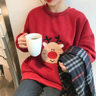 Christmas Applique Pullover