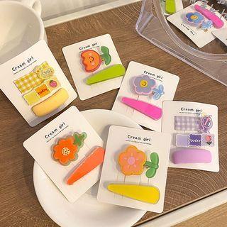 Cartoon Resin Hair Clip (various Designs) / Set