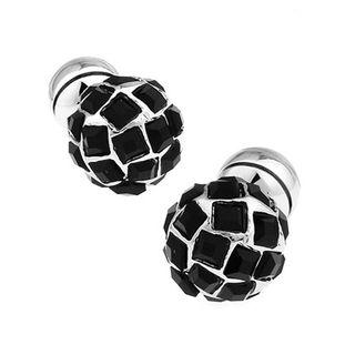 Rhinestone Ball Cuff Links As Shown In Figure - One Size