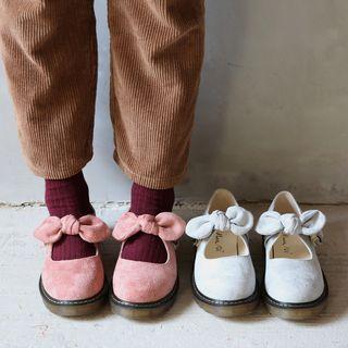 Bow Accent Low Heel Mary Jane Shoes