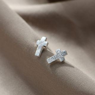 Crisscross Stud Earring 1 Pair - R102 - One Size