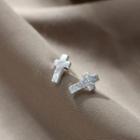 Crisscross Stud Earring 1 Pair - R102 - One Size