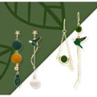 Non-matching Bird Bead Dangle Earring