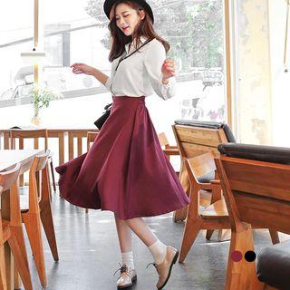 Flare Midi Skirt