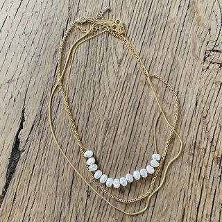 Layering Chain Necklace Set Of 3 Gold - One Size
