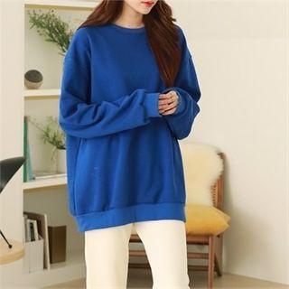 Smiley-patch Oversize Sweatshirt