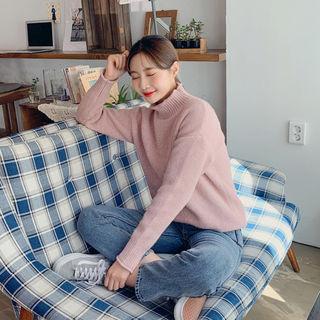 Pastel Color Turtleneck Sweater