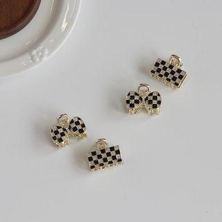 Rectangle / Bow Checker Hair Clamp
