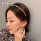 Faux Pearl Headband 1 Pc - As Shown In Figure - One Size