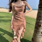 Sleeveless Leopard-print Midi Dress