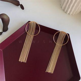 Single Fringed Hoop Earring