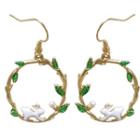 Animal & Branches Hoop Dangle Earring