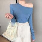 Long-sleeve Glittered T-shirt