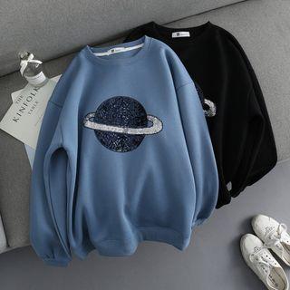 Planet Sequined Sweatshirt