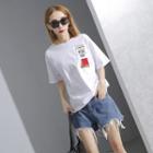 Label-accent Short-sleeved T-shirt