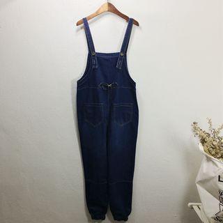 Set: Elbow Sleeve Top + Dungaree Jogger Pants