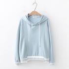 Contrast Hem Hoodie