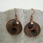 Copper Storm Earrings Copper - One Size