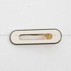 Oblong Hair Clip Set Of 2 Ivory - One Size