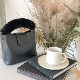Faux-fur One-handle Tote