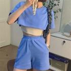 Set: Short-sleeve T-shirt + Shorts + Tank Top