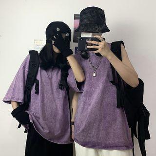 Short-sleeve Round Neck T-shirt / Sleeveless Round Neck T-shirt