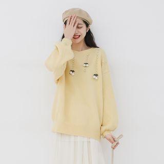 Cheery Applique Sweater