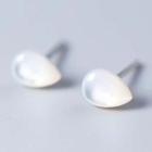 925 Sterling Silver Drop Earring S925 Silver - 1 Pair - Drop - White - One Size