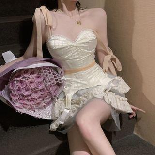 Corset Top / Lace Panel Skort