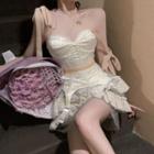 Corset Top / Lace Panel Skort