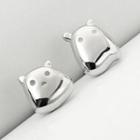 925 Sterling Silver Hamster Earring 1 Pair - As Shown In Figure - One Size
