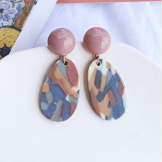 Print Resin Dangle Earring