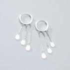 925 Sterling Silver Drop Fringed Earring 1 Pair - S925 Silver - One Size