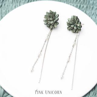 Flower Earring Stainless Steel Earring - One Size