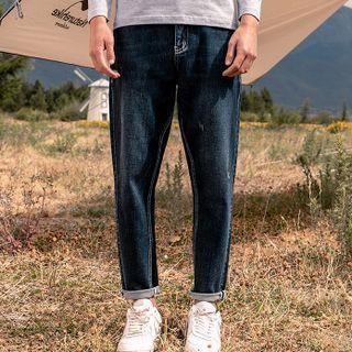 Midi Rise Washed Baggy Jeans
