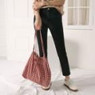 Gingham Fabric Shopper Bag
