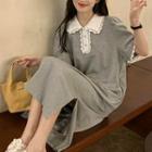 Short-sleeve Knit Polo Shirt (various Designs)