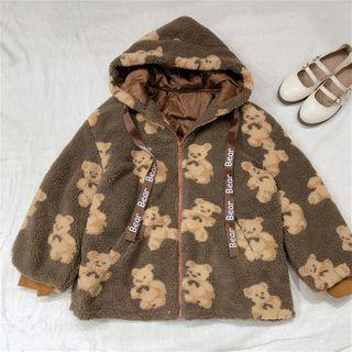 Bar Print Zip Jacket